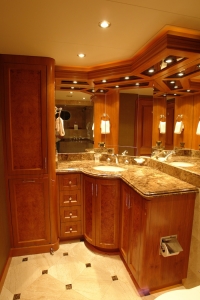 Tanzanite King State Room Bathroom Before - Innovative Creations