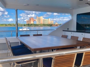 Tanzanite Aft Bridge Deck Covered Dining After - Innovative Creations